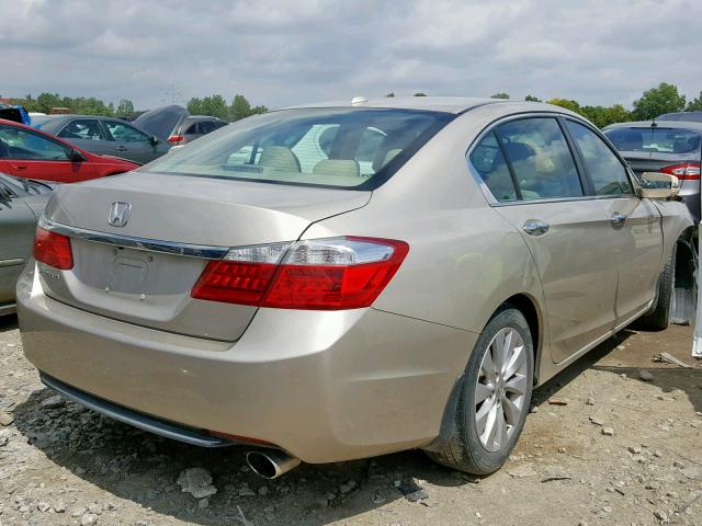 1HGCR2F85EA180509 - 2014 HONDA ACCORD EXL TAN photo 4