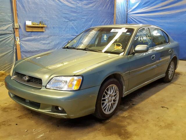 4S3BE625947212088 - 2004 SUBARU LEGACY L S GREEN photo 2