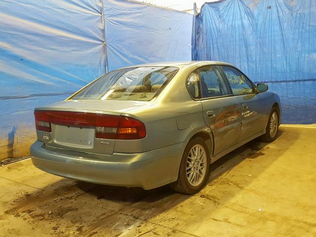 4S3BE625947212088 - 2004 SUBARU LEGACY L S GREEN photo 4