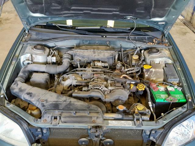 4S3BE625947212088 - 2004 SUBARU LEGACY L S GREEN photo 7