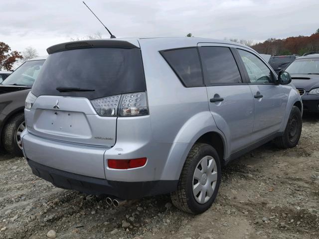 JA4MS31X77U003385 - 2007 MITSUBISHI OUTLANDER GRAY photo 4