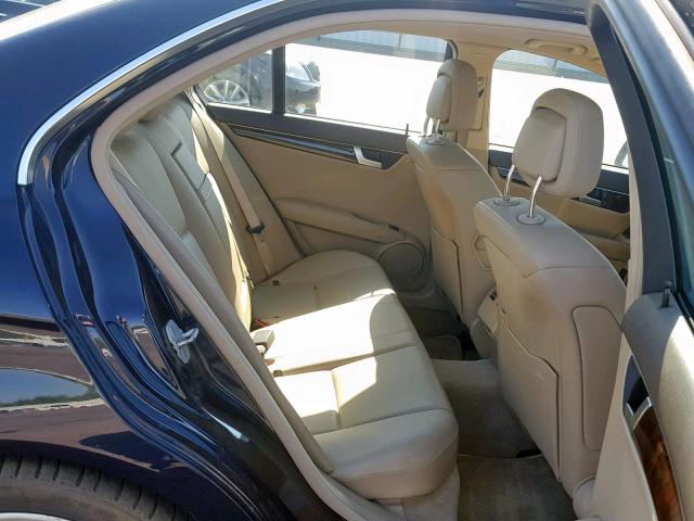 WDDGF4HB2DR299895 - 2013 MERCEDES-BENZ C 250 BLUE photo 6