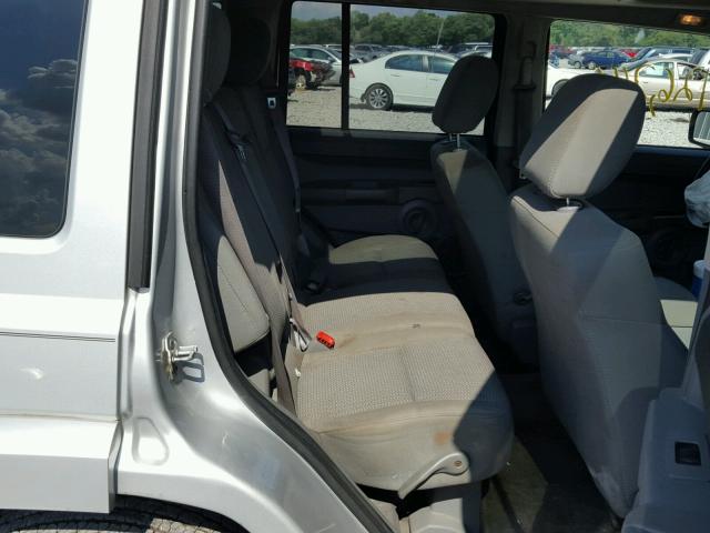 1J8HG48P67C686232 - 2007 JEEP COMMANDER 银色 照片 6