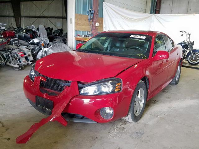 2G2WP552081145315 - 2008 PONTIAC GRAND PRIX RED photo 2