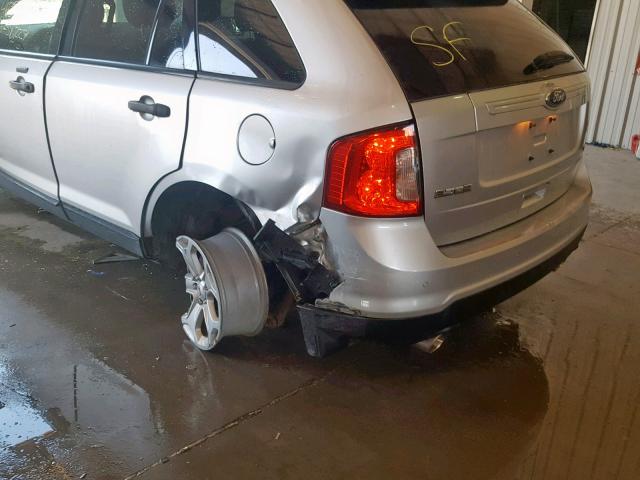 2FMDK4GC7EBA01151 - 2014 FORD EDGE SE SILVER photo 9