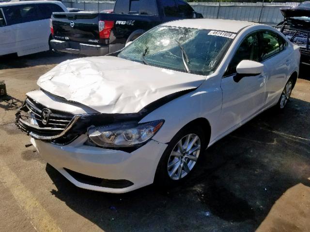 JM1GL1U50H1111087 - 2017 MAZDA 6 SPORT WHITE photo 2