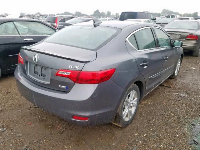 19VDE3F74DE302079 - 2013 ACURA ILX HYBRID GRAY photo 4