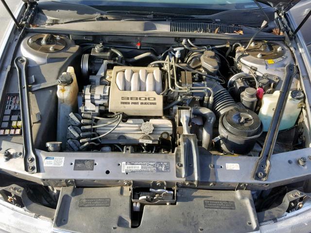 2G4WD54L2M1413592 - 1991 BUICK REGAL LIMI GRAY photo 7