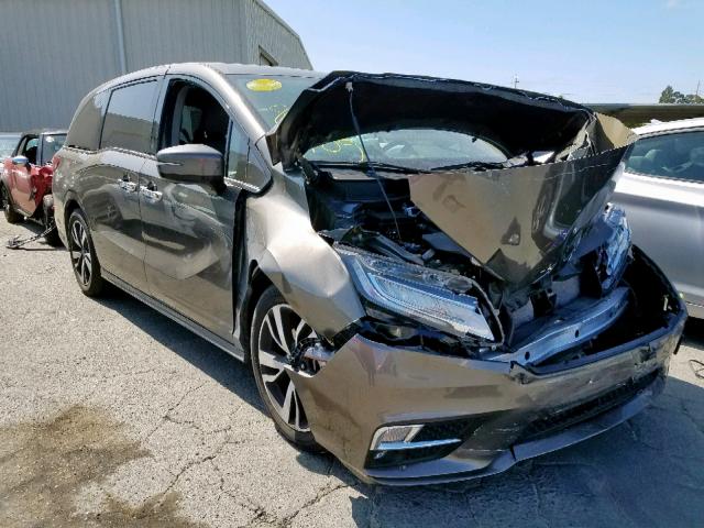 5FNRL6H93JB064511 - 2018 HONDA ODYSSEY EL BROWN photo 1