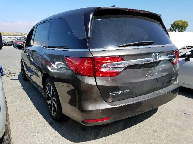 5FNRL6H93JB064511 - 2018 HONDA ODYSSEY EL BROWN photo 3