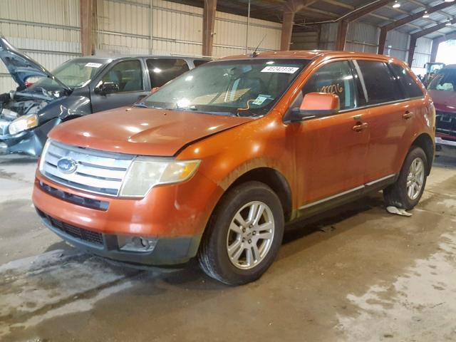 2FMDK38C17BA47568 - 2007 FORD EDGE SEL ORANGE photo 2