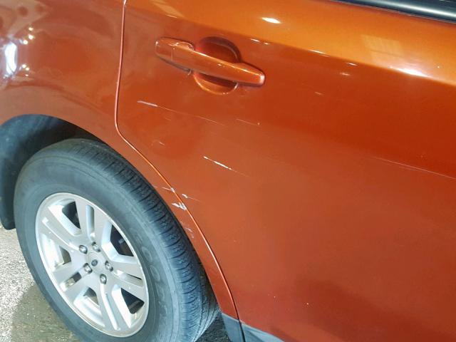 2FMDK38C17BA47568 - 2007 FORD EDGE SEL ORANGE photo 9