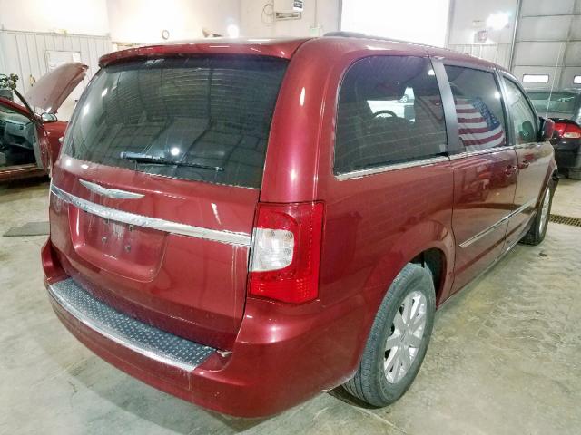 2C4RC1BG5CR278580 - 2012 CHRYSLER TOWN & COU RED photo 4