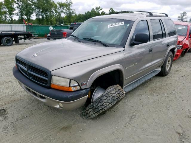 1B4HS28Z6YF172583 - 2000 DODGE DURANGO SILVER photo 2