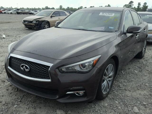 JN1BV7AP7FM336831 - 2015 INFINITI Q50 BASE BROWN photo 2