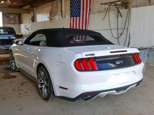 1FATP8FFXG5310517 - 2016 FORD MUSTANG GT WHITE photo 3