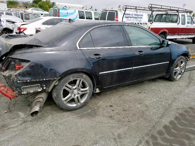 JH4KB16575C017944 - 2005 ACURA RL BLACK photo 4