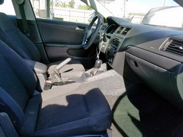 3VW2K7AJ7FM285608 - 2015 VOLKSWAGEN JETTA BASE GRAY photo 5