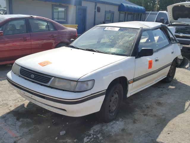 4S3BC6330R9651940 - 1994 SUBARU LEGACY L WHITE photo 2