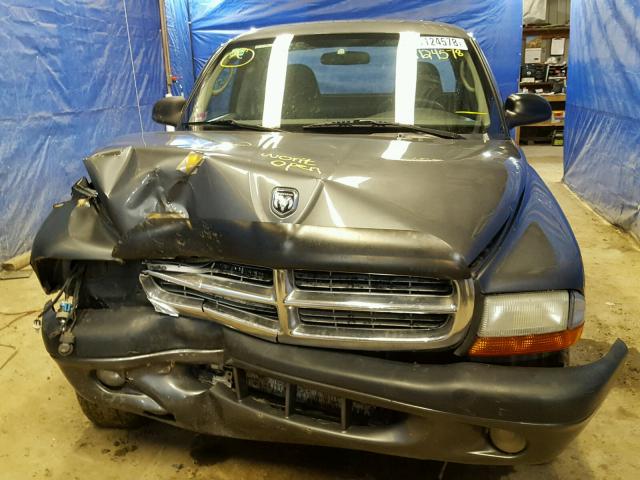 1D7HG32N14S542166 - 2004 DODGE DAKOTA SPO GRAY photo 9