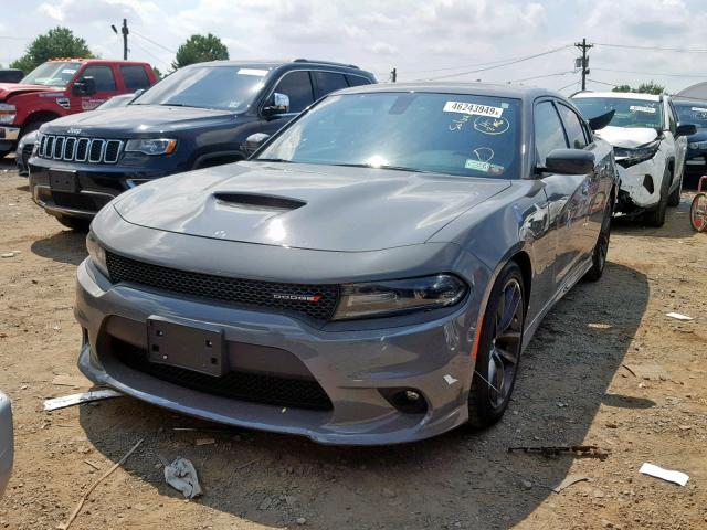 2C3CDXHG0KH597827 - 2019 DODGE CHARGER GT GRAY photo 2