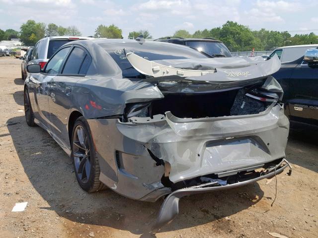 2C3CDXHG0KH597827 - 2019 DODGE CHARGER GT GRAY photo 3