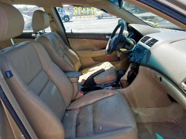 1HGCM66553A061612 - 2003 HONDA ACCORD EX TAN photo 5