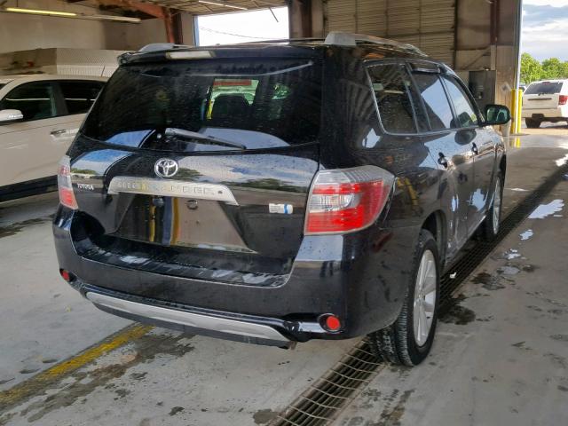 JTEEW44A882012021 - 2008 TOYOTA HIGHLANDER BLACK photo 4