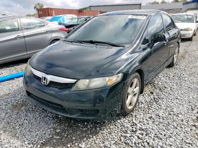 2HGFA1E60AH511653 - 2010 HONDA CIVIC LX-S შავი ფოტო 2