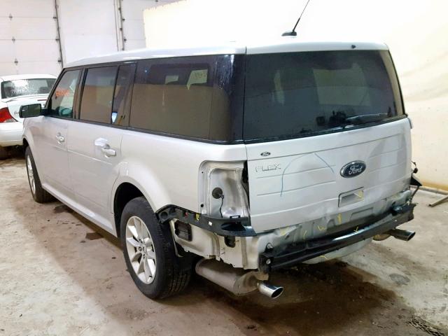 2FMGK5B88EBD13291 - 2014 FORD FLEX SE SILVER photo 3