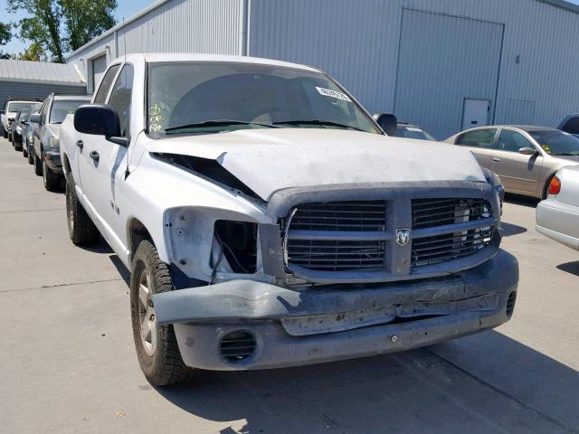 1D7HA18N28S509325 - 2008 DODGE RAM 1500 S WHITE photo 1