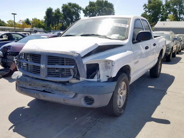 1D7HA18N28S509325 - 2008 DODGE RAM 1500 S WHITE photo 2