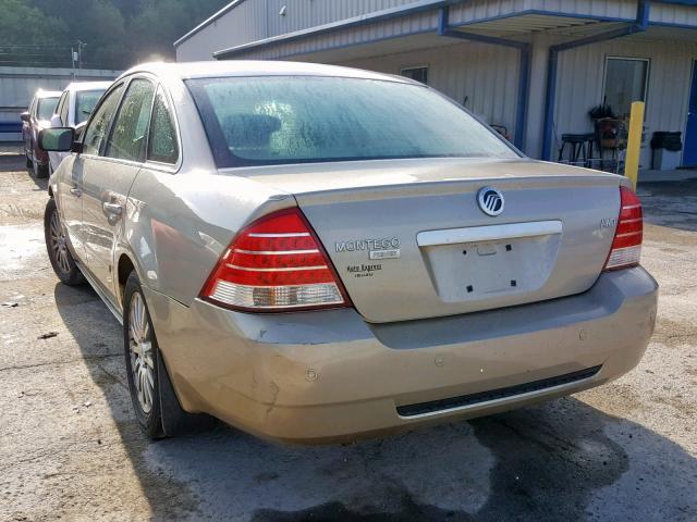 1MEHM43125G612829 - 2005 MERCURY MONTEGO PR თაფლისფერი ფოტო 3