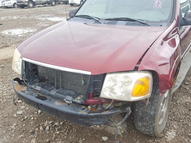 1GKES16S146229602 - 2004 GMC ENVOY XL MAROON photo 9