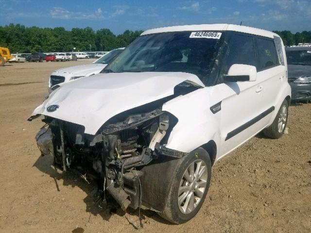 KNDJT2A5XC7357344 - 2012 KIA SOUL WHITE photo 2