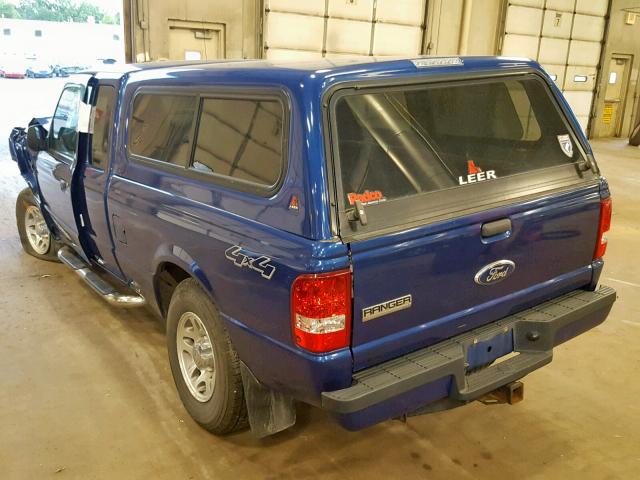 1FTLR4FEXBPA87963 - 2011 FORD RANGER SUP BLUE photo 3