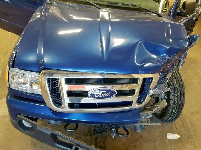 1FTLR4FEXBPA87963 - 2011 FORD RANGER SUP BLUE photo 7