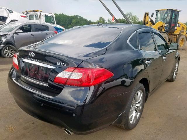 JN1BY1AR4DM604561 - 2013 INFINITI M37 X BLACK photo 4