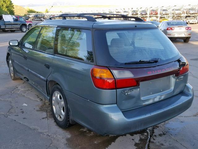 4S3BH635916303028 - 2001 SUBARU LEGACY L GREEN photo 3