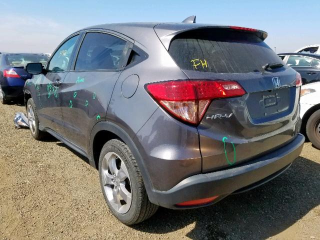 3CZRU5H5XHM723429 - 2017 HONDA HR-V EX CHARCOAL photo 3