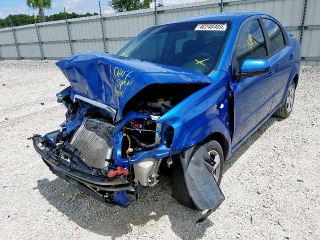 KL1TD56657B109327 - 2007 CHEVROLET AVEO BASE 蓝色 照片 2