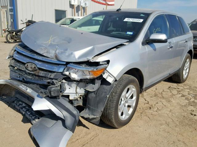 2FMDK3JC8BBB00205 - 2011 FORD EDGE SEL SILVER photo 2