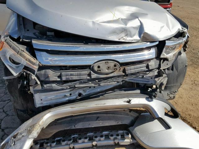 2FMDK3JC8BBB00205 - 2011 FORD EDGE SEL SILVER photo 9