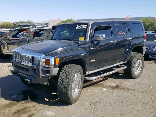 5GTDN136068130520 - 2006 HUMMER H3 BLACK photo 2