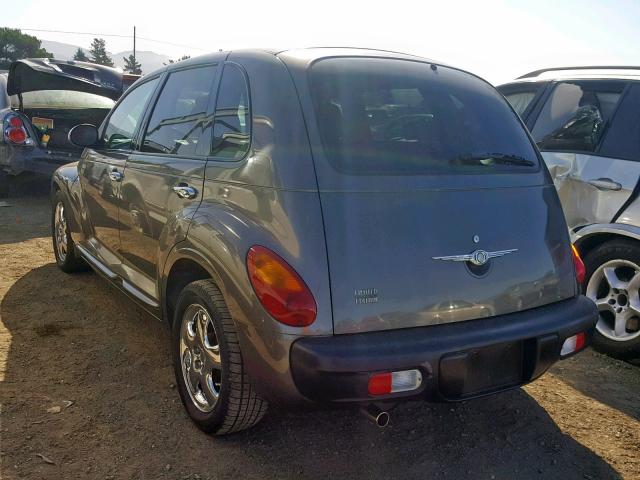 3C8FY68B22T227108 - 2002 CHRYSLER PT CRUISER CHARCOAL photo 3