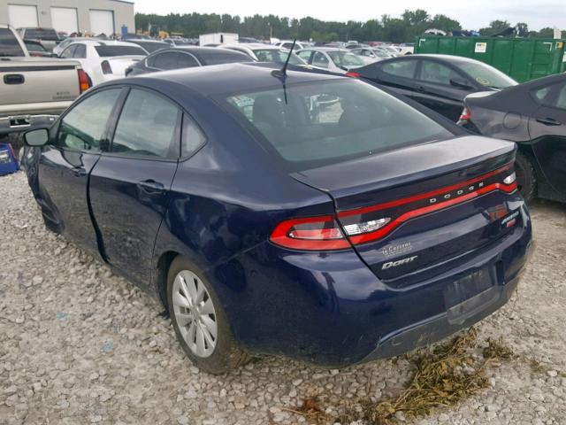 1C3CDFDH8FD406893 - 2015 DODGE DART SE AE BLUE photo 3