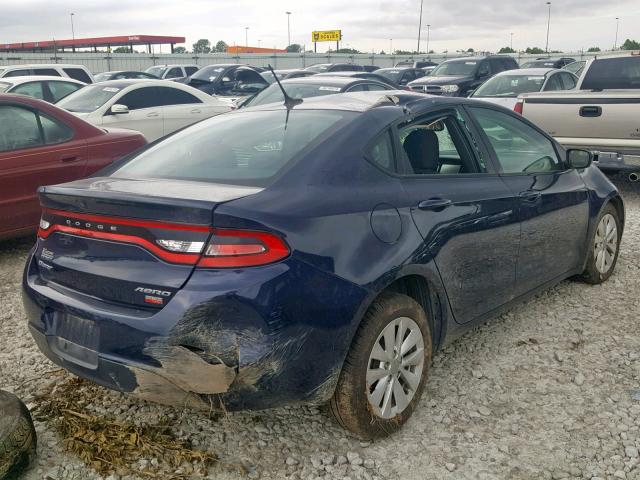 1C3CDFDH8FD406893 - 2015 DODGE DART SE AE BLUE photo 4