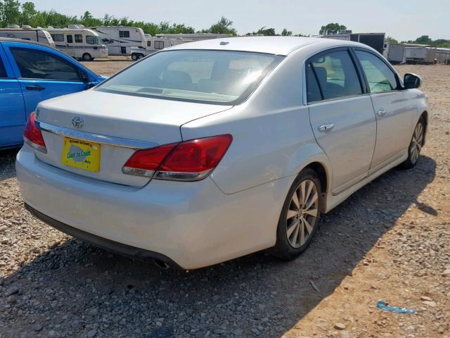 4T1BK3DB1BU386628 - 2011 TOYOTA AVALON BAS WHITE photo 4