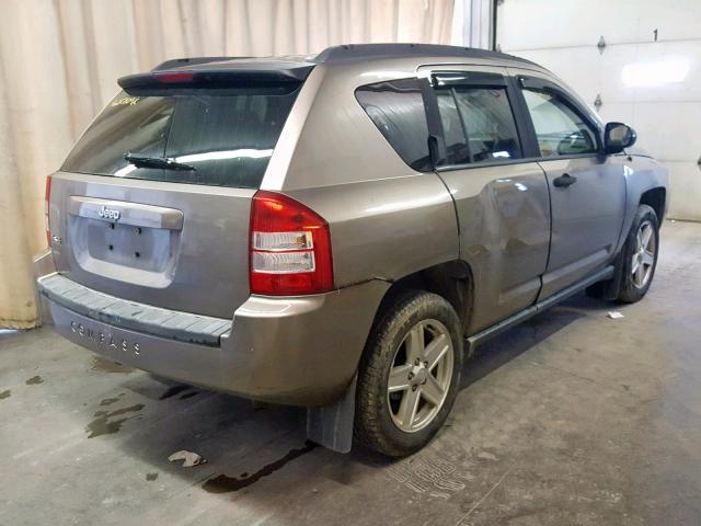 1J8FF47W57D205531 - 2007 JEEP COMPASS TAN photo 4