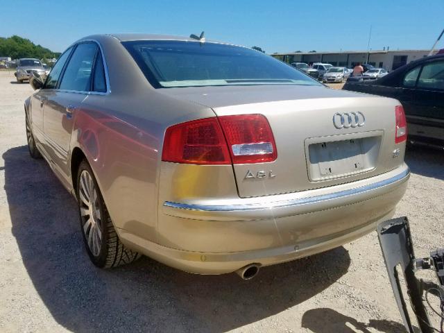 WAUML44E65N003336 - 2005 AUDI A8 L QUATT GOLD photo 3